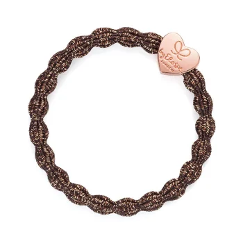 rose gold heart bangle band byeloise