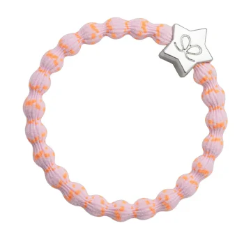 pastel pink and orange bangle band hairtie